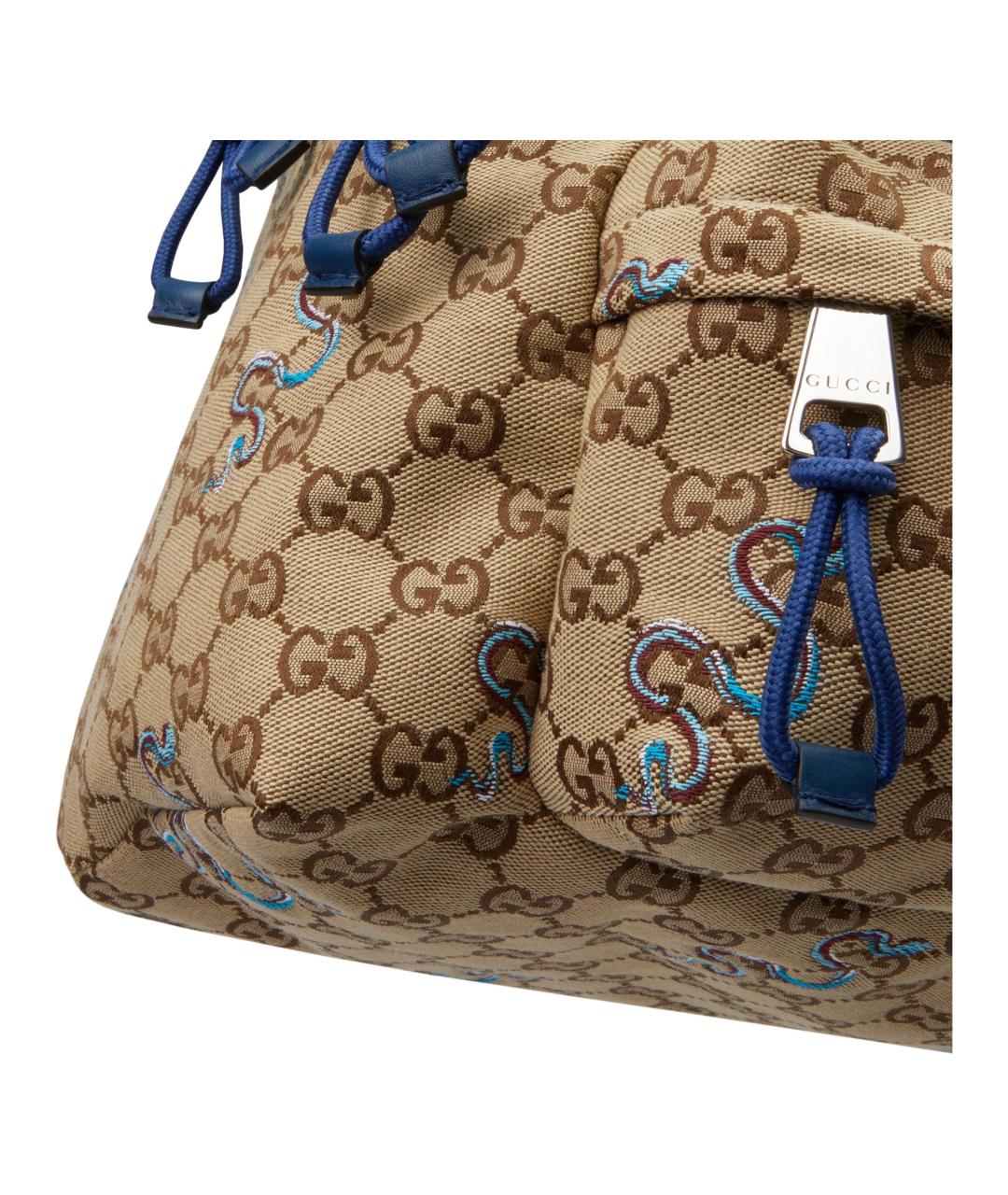 GUCCI Бежевый рюкзак, фото 5