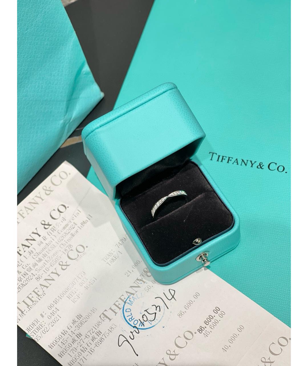 TIFFANY&CO Белое кольцо из белого золота, фото 3