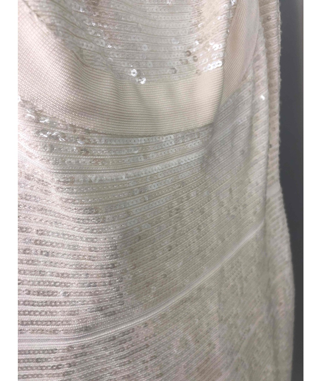 HERVE LEGER Белое вискозное коктейльное платье, фото 4