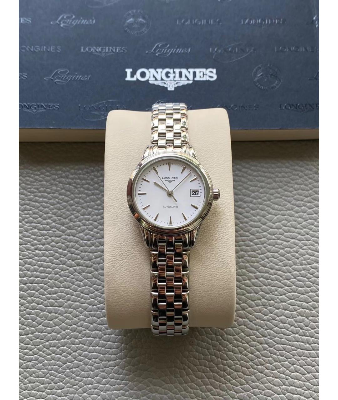 LONGINES Белые латунные часы, фото 5