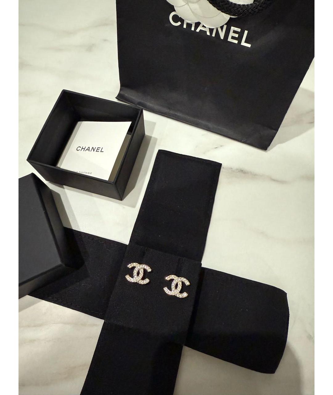 CHANEL Золотые серьги, фото 3