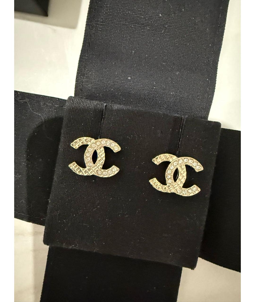 CHANEL Золотые серьги, фото 5