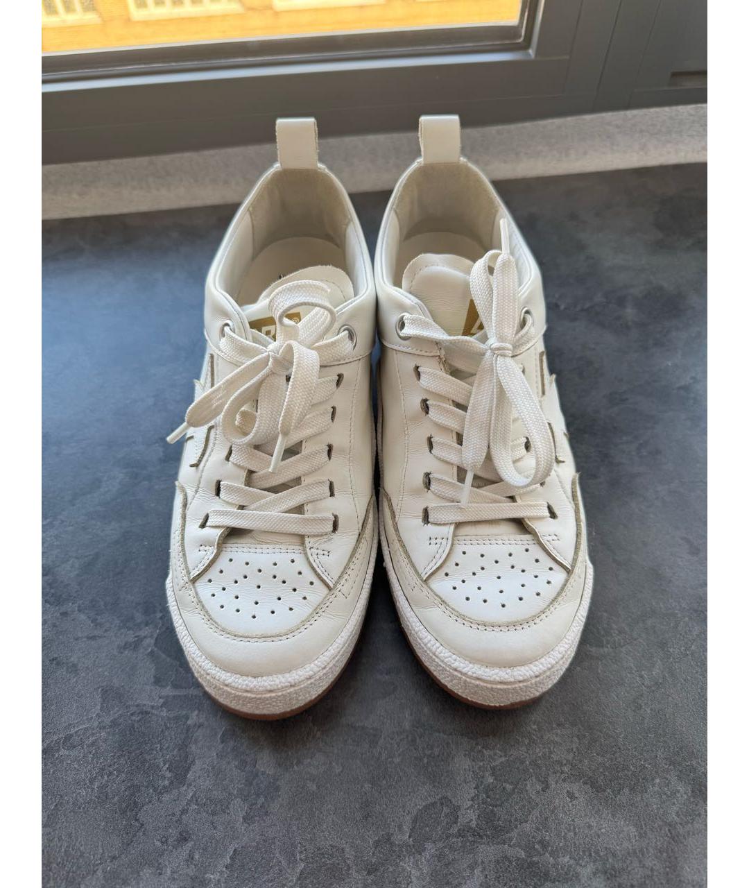 GOLDEN GOOSE DELUXE BRAND Белые кожаные кеды, фото 2