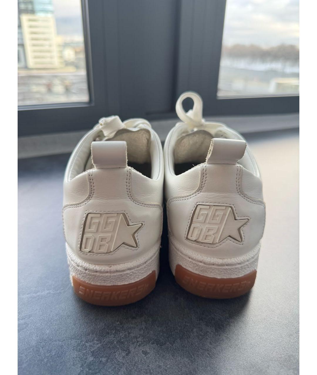 GOLDEN GOOSE DELUXE BRAND Белые кожаные кеды, фото 4