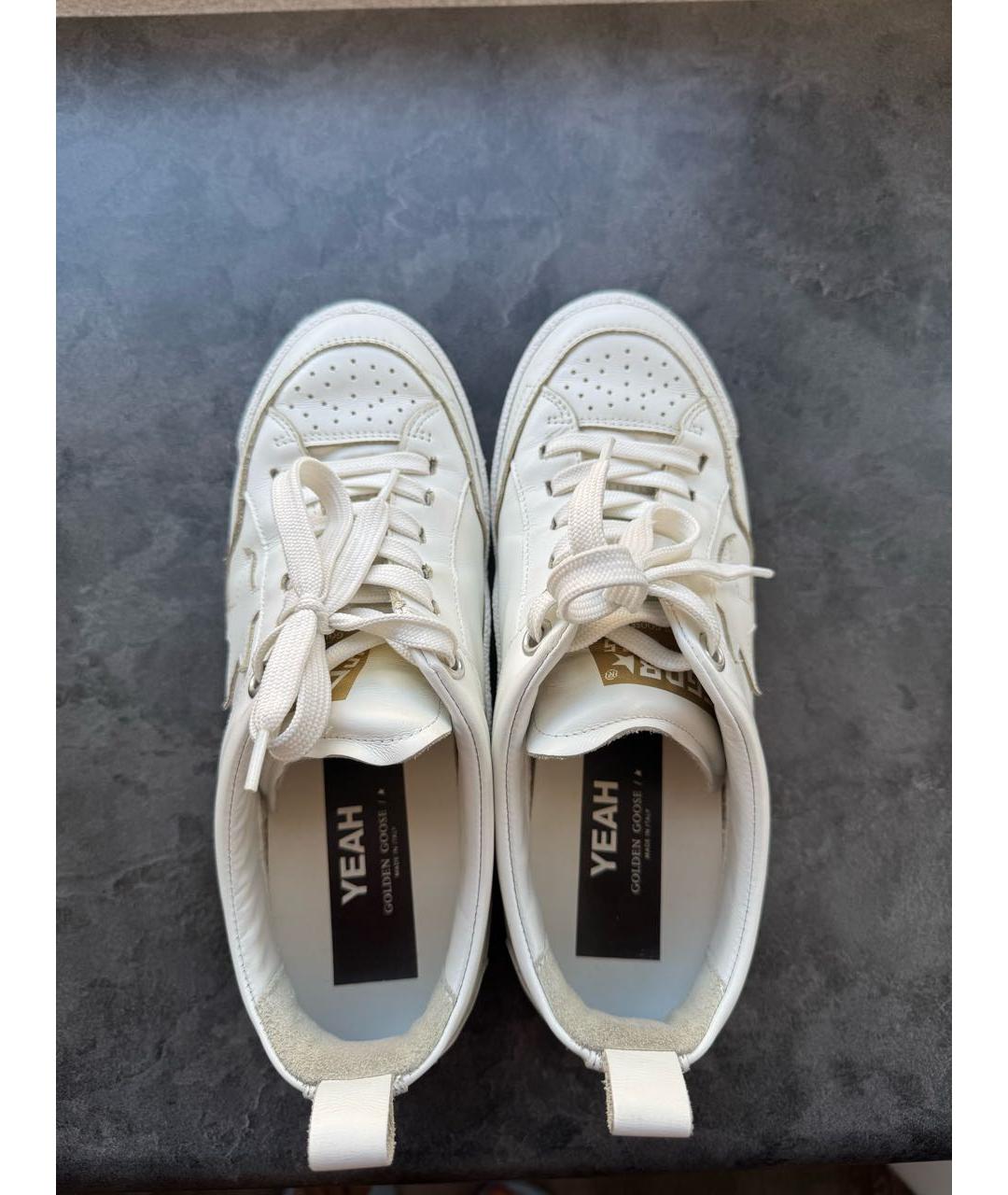 GOLDEN GOOSE DELUXE BRAND Белые кожаные кеды, фото 3