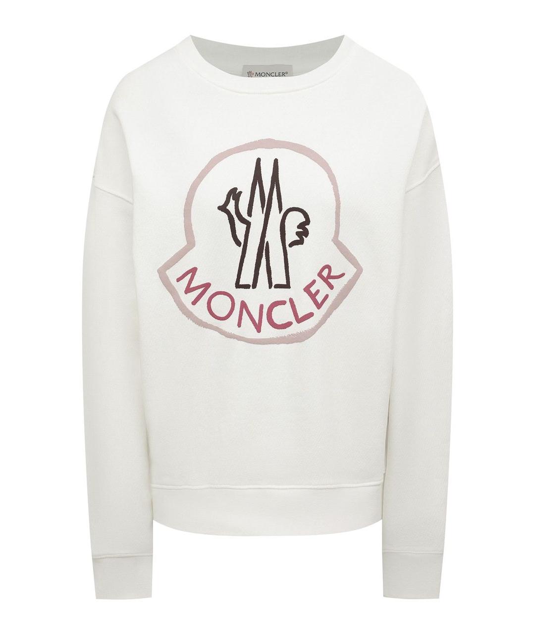 MONCLER Белый хлопковый костюм с брюками, фото 2