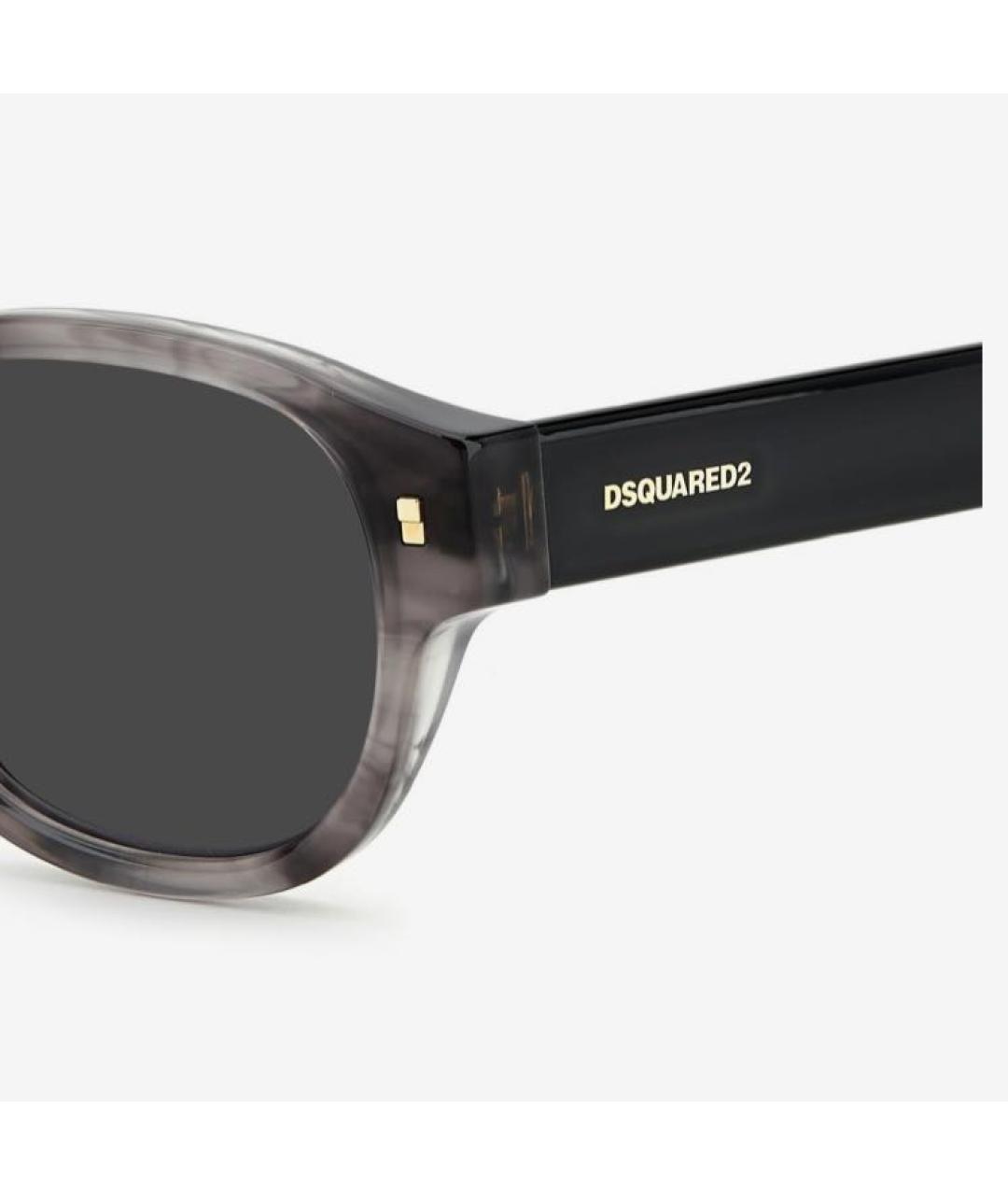 DSQUARED2 Серые пластиковые солнцезащитные очки, фото 3