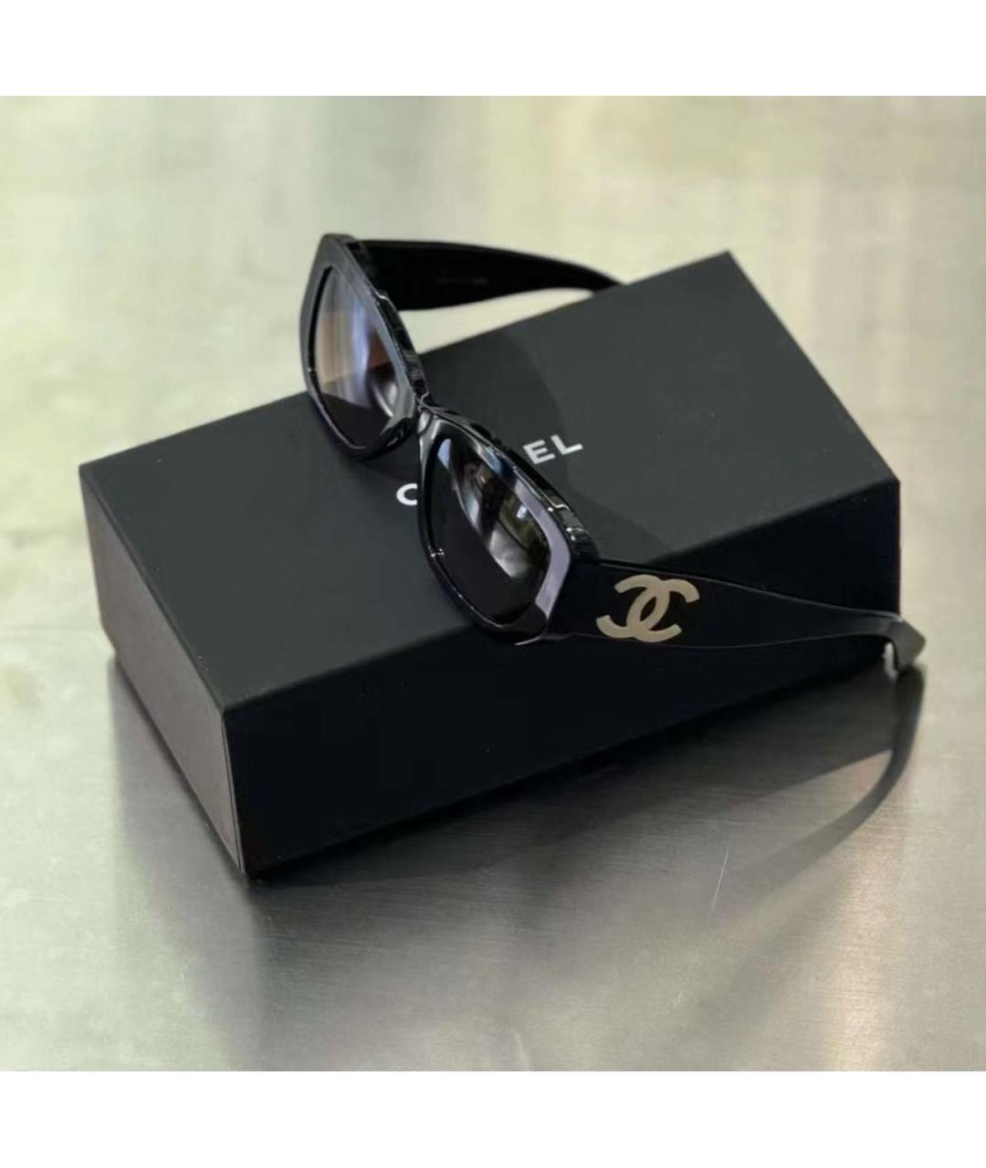 CHANEL Черные солнцезащитные очки, фото 6