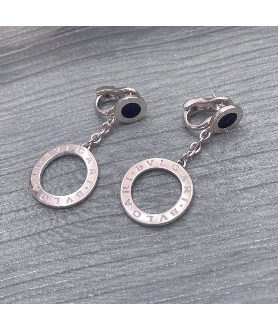 BVLGARI Серебряные серьги из белого золота, фото 6