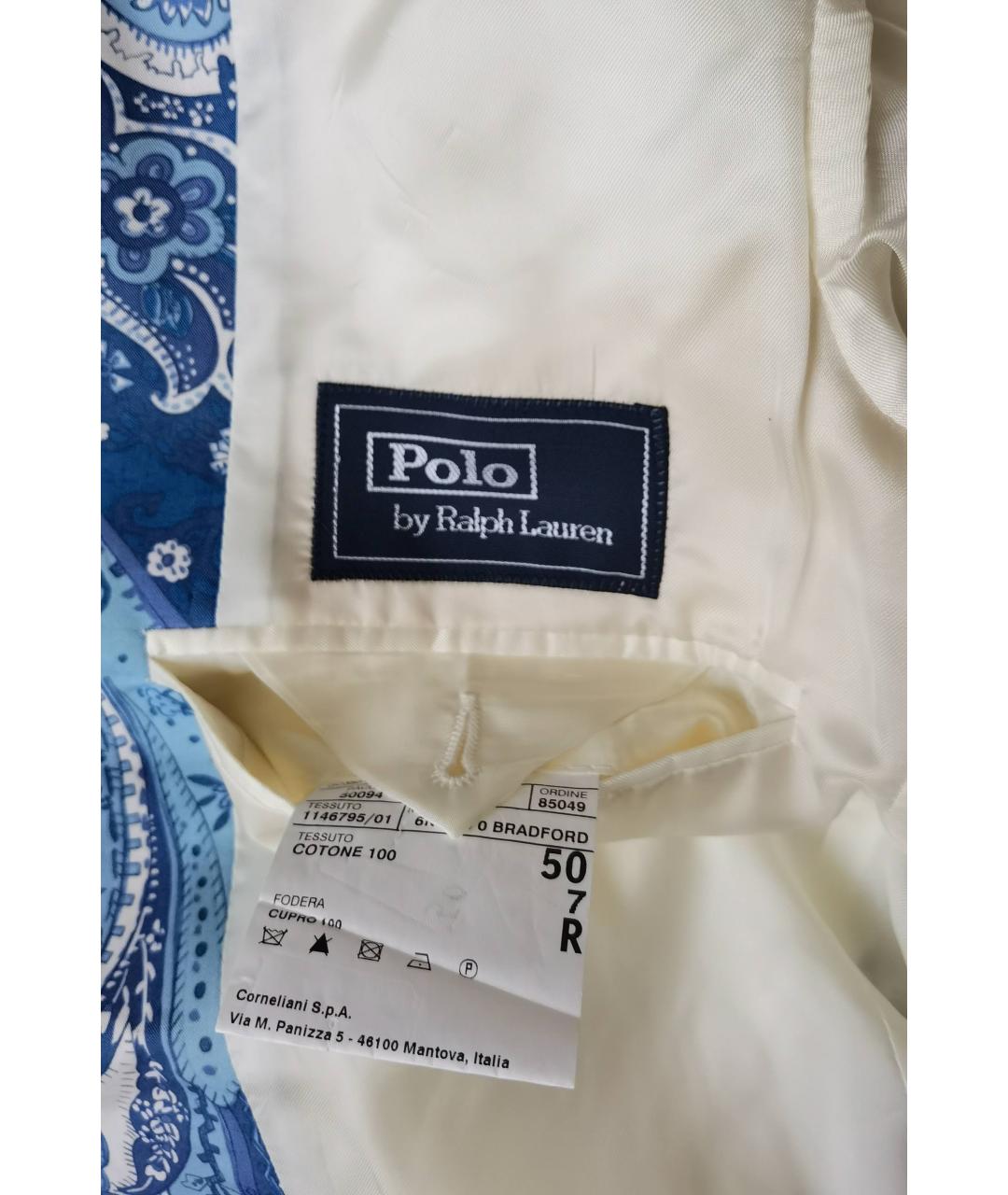 POLO RALPH LAUREN Мульти хлопковый пиджак, фото 5