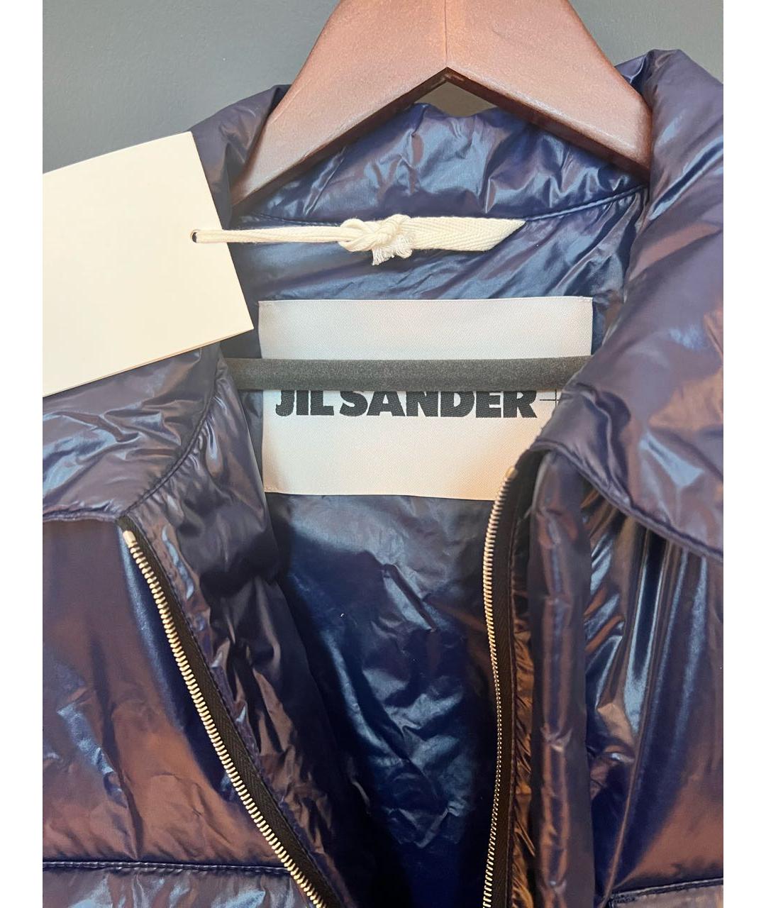 JIL SANDER Синий полиэстеровый пуховик, фото 3