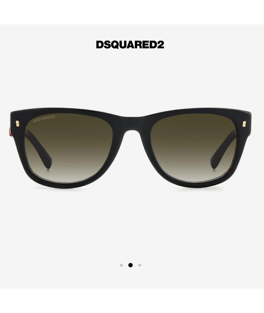 DSQUARED2 Коричневые пластиковые солнцезащитные очки, фото 5