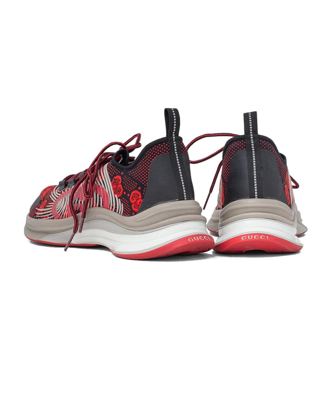 GUCCI Текстильные низкие кроссовки / кеды, фото 3
