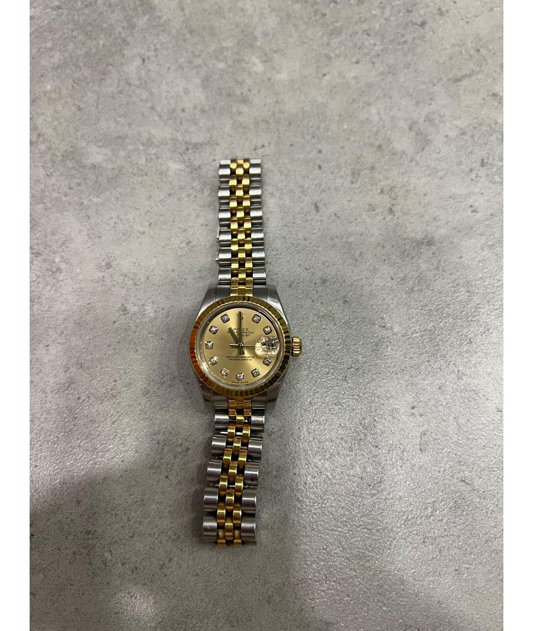 ROLEX Желтые часы, фото 5