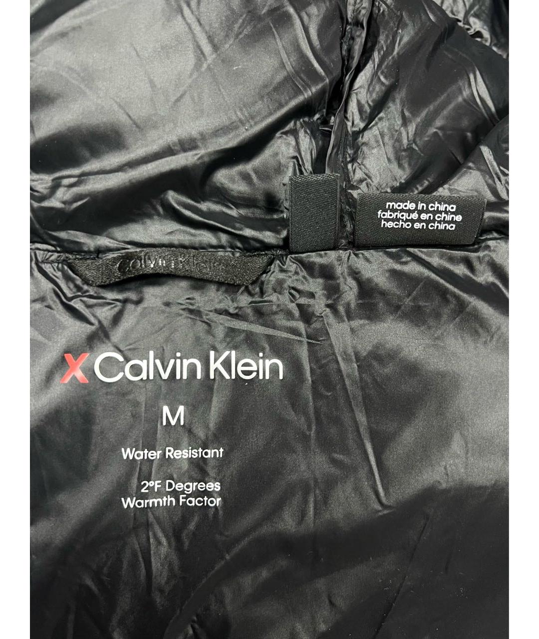 CALVIN KLEIN Черная полиэстеровая куртка, фото 6