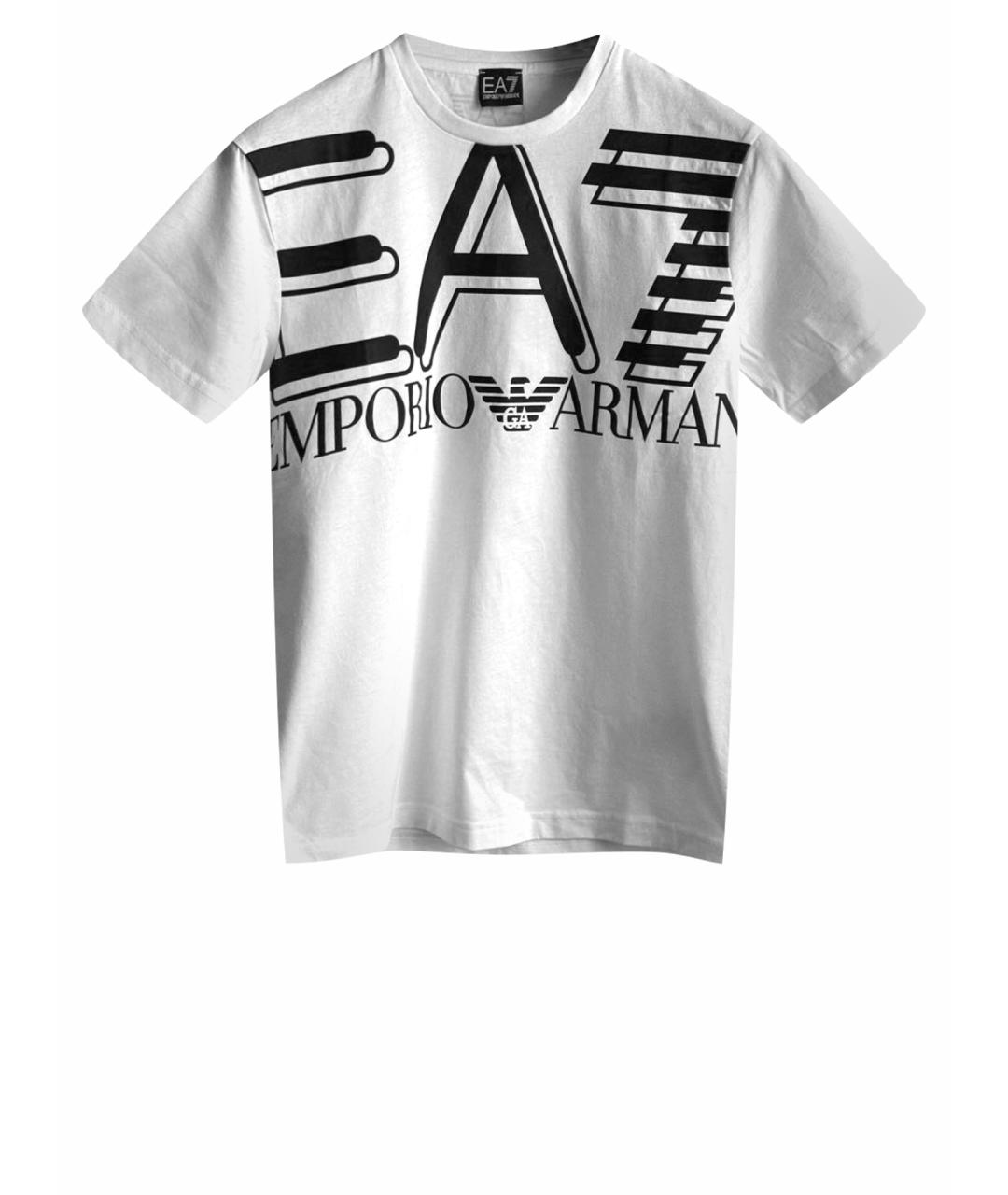 EMPORIO ARMANI Белая хлопковая футболка, фото 1