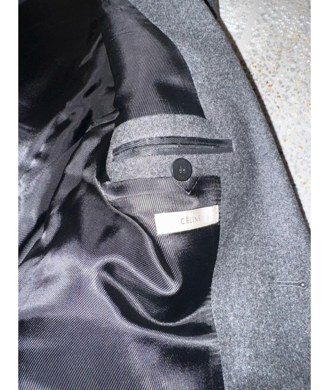 CELINE Антрацитовый жакет/пиджак, фото 3