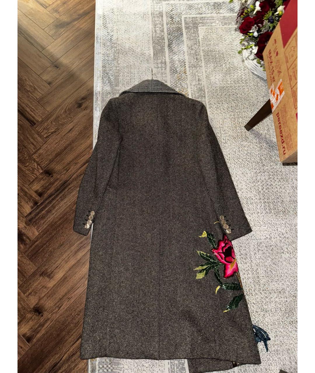 GUCCI Серое пальто, фото 4