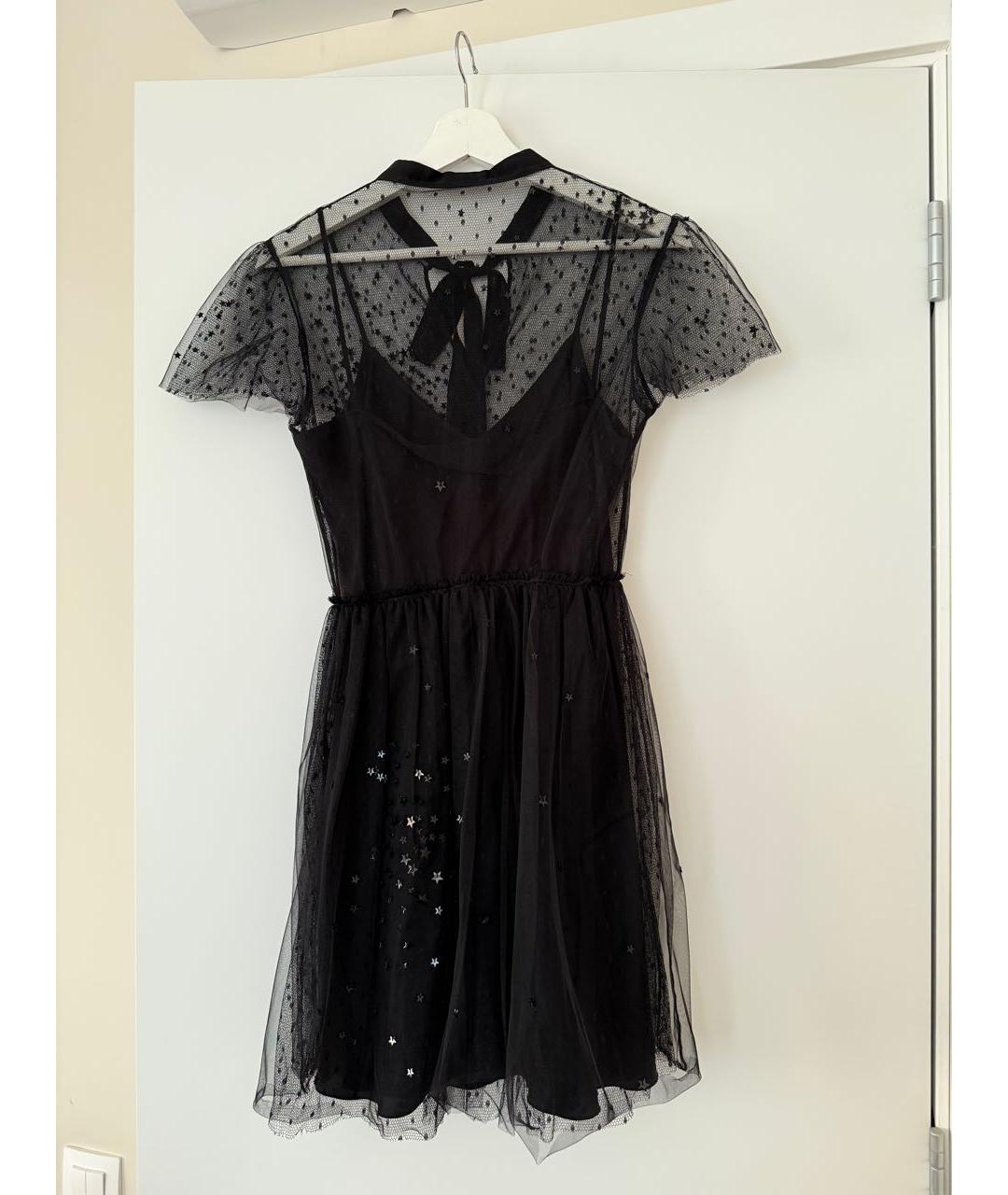 RED VALENTINO Черное коктейльное платье, фото 2