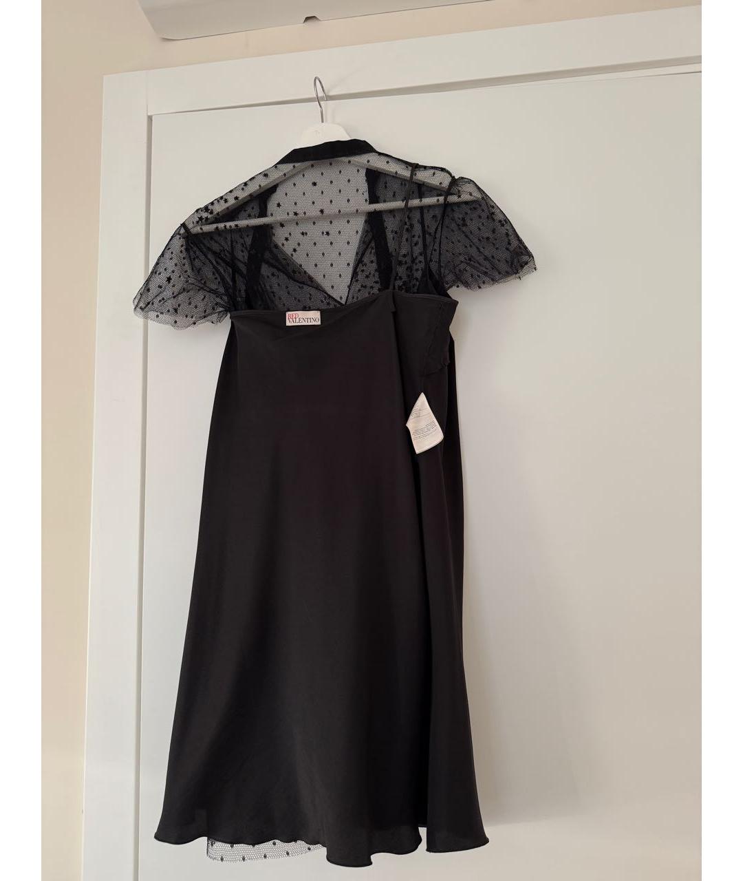 RED VALENTINO Черное коктейльное платье, фото 3