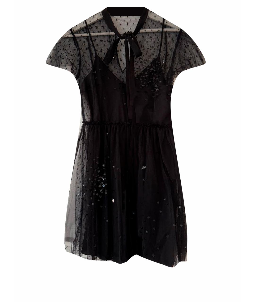 RED VALENTINO Черное коктейльное платье, фото 1