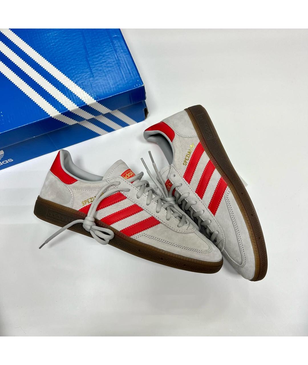 ADIDAS Бежевые замшевые низкие кроссовки / кеды, фото 7