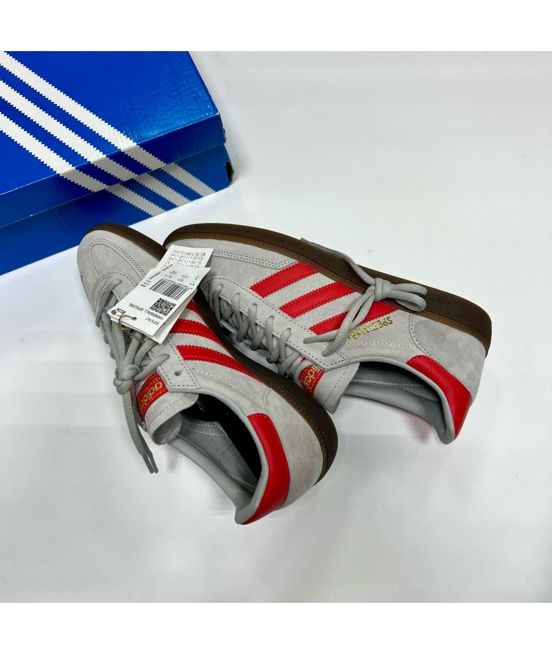 ADIDAS Бежевые замшевые низкие кроссовки / кеды, фото 5