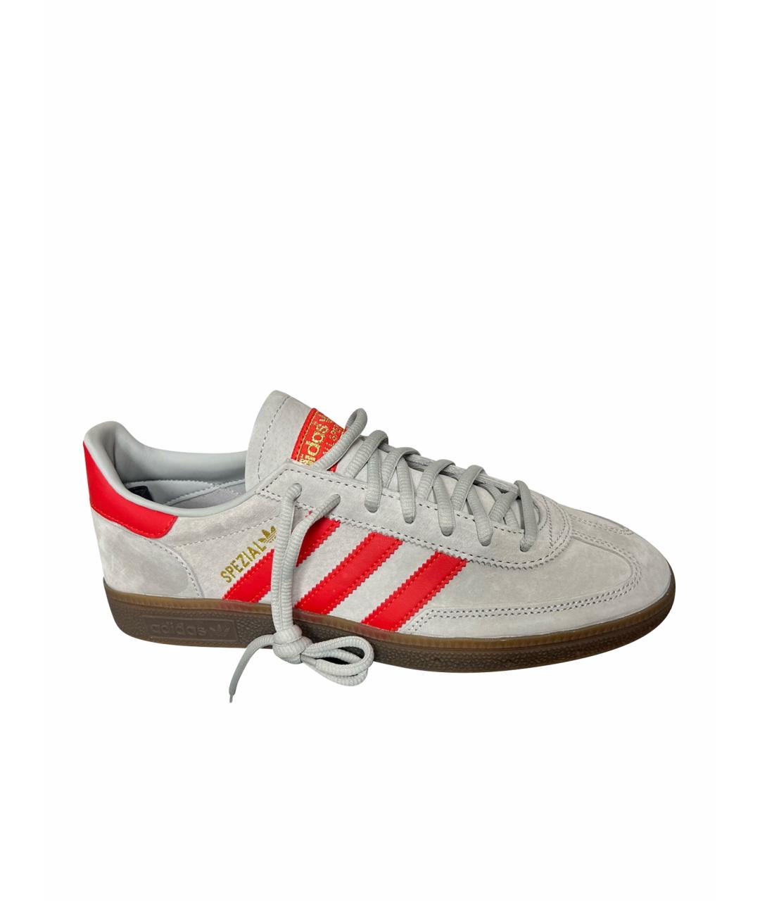 ADIDAS Бежевые замшевые низкие кроссовки / кеды, фото 1