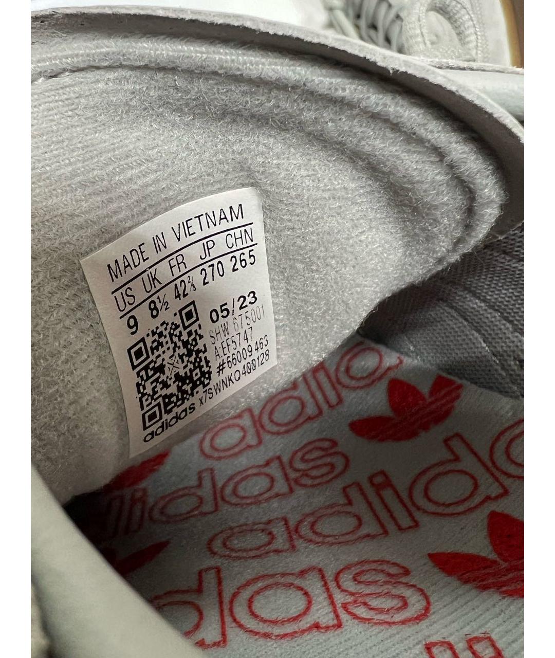 ADIDAS Бежевые замшевые низкие кроссовки / кеды, фото 8