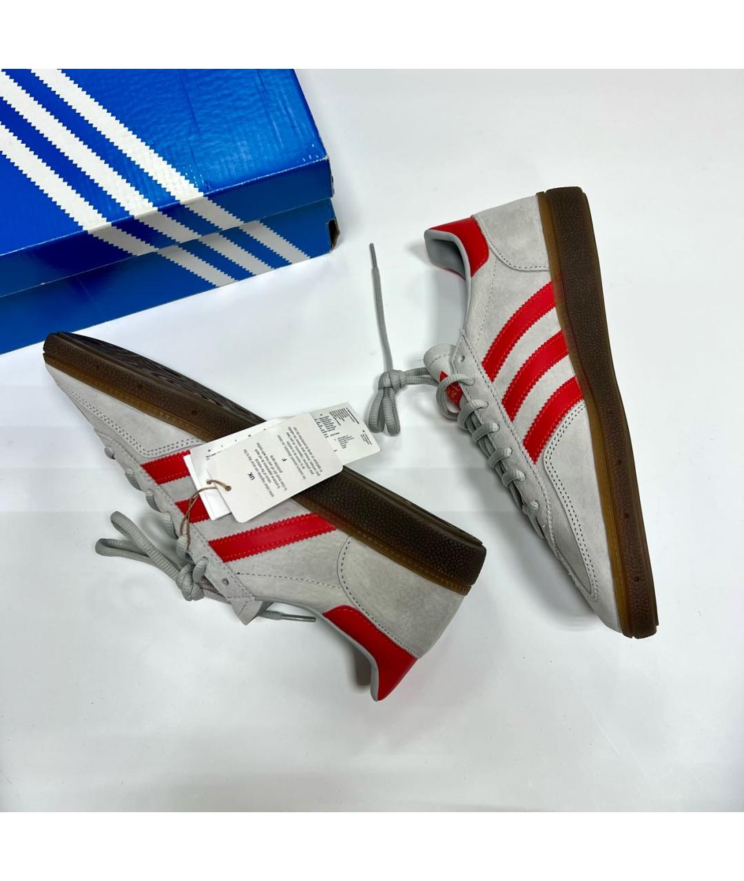 ADIDAS Бежевые замшевые низкие кроссовки / кеды, фото 6