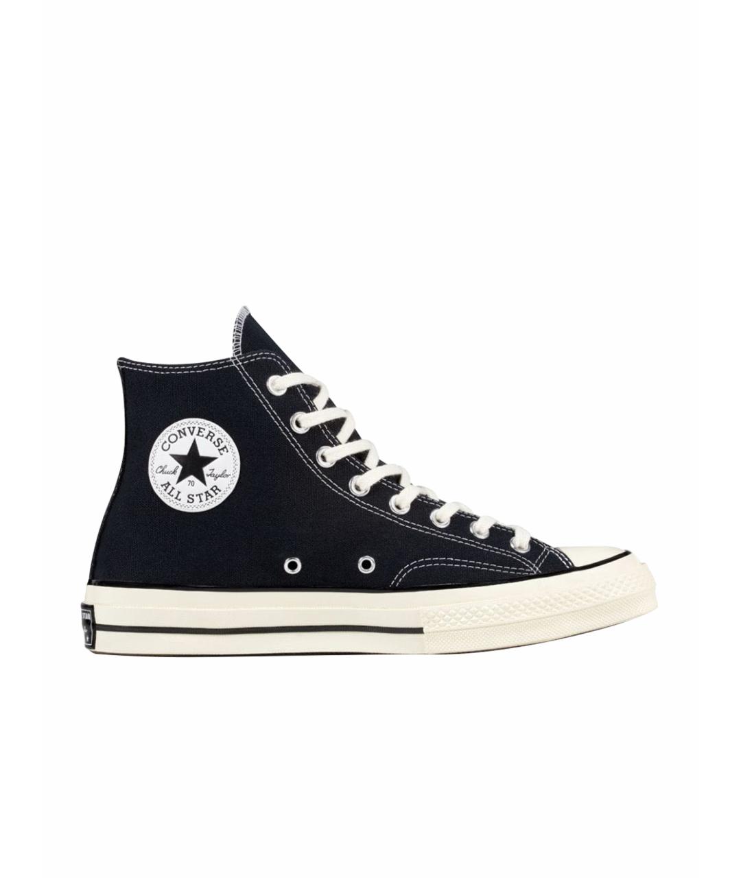 CONVERSE Черные текстильные высокие кроссовки / кеды, фото 1