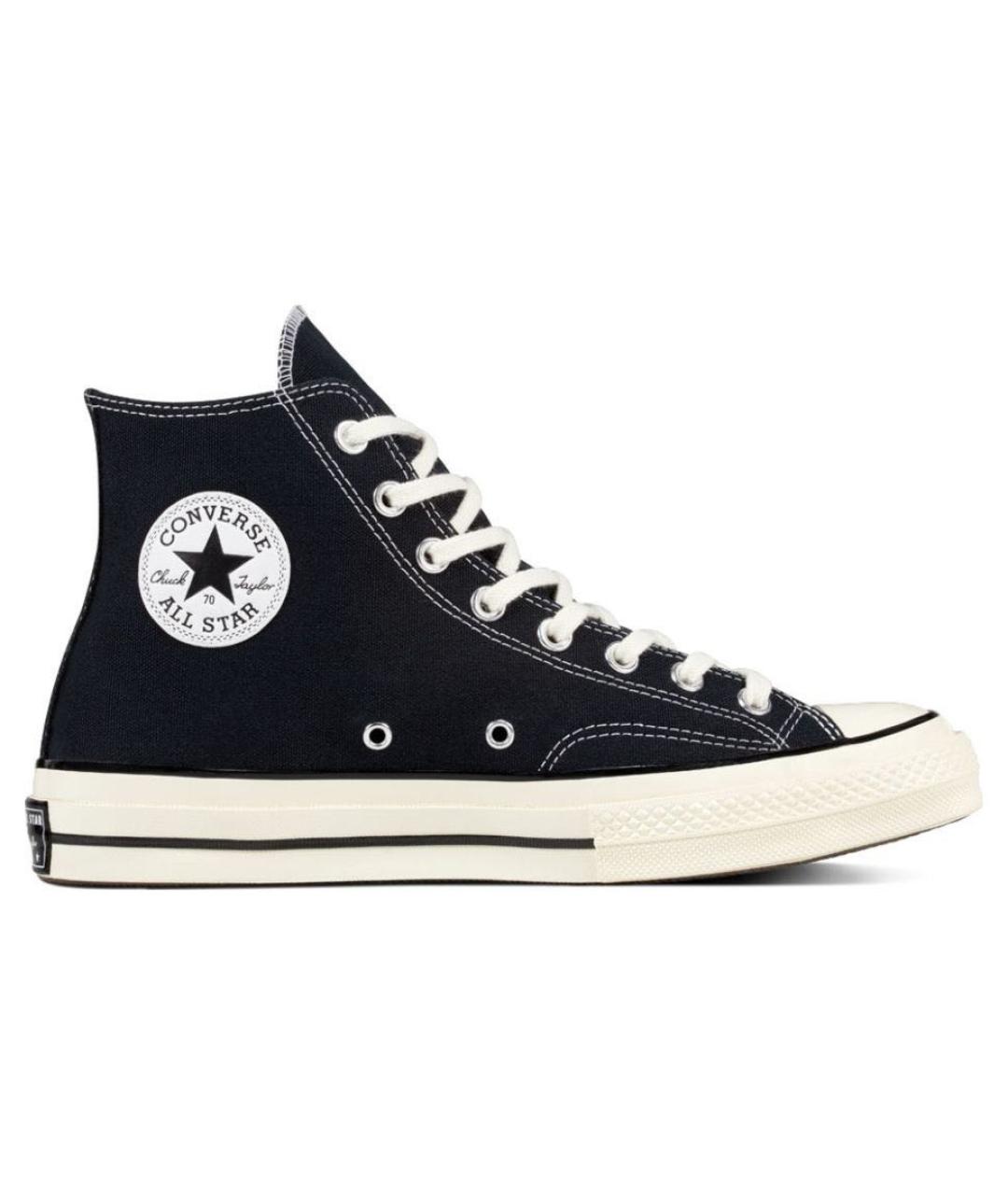 CONVERSE Черные текстильные высокие кроссовки / кеды, фото 7