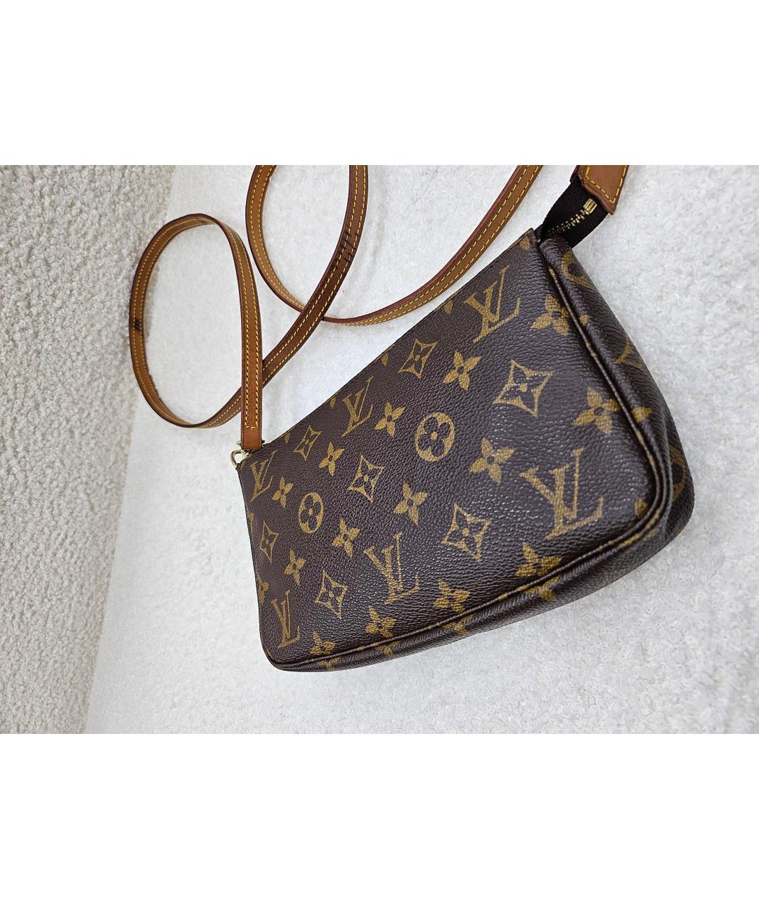 LOUIS VUITTON Коричневая сумка через плечо, фото 3