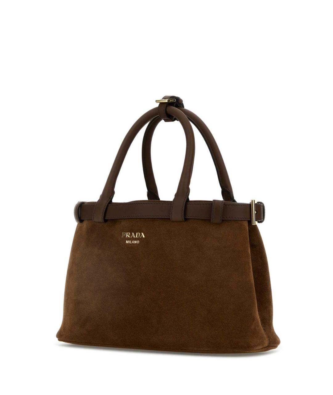 PRADA Коричневая кожаная сумка тоут, фото 2