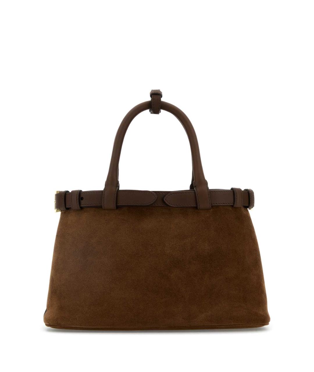 PRADA Коричневая кожаная сумка тоут, фото 3