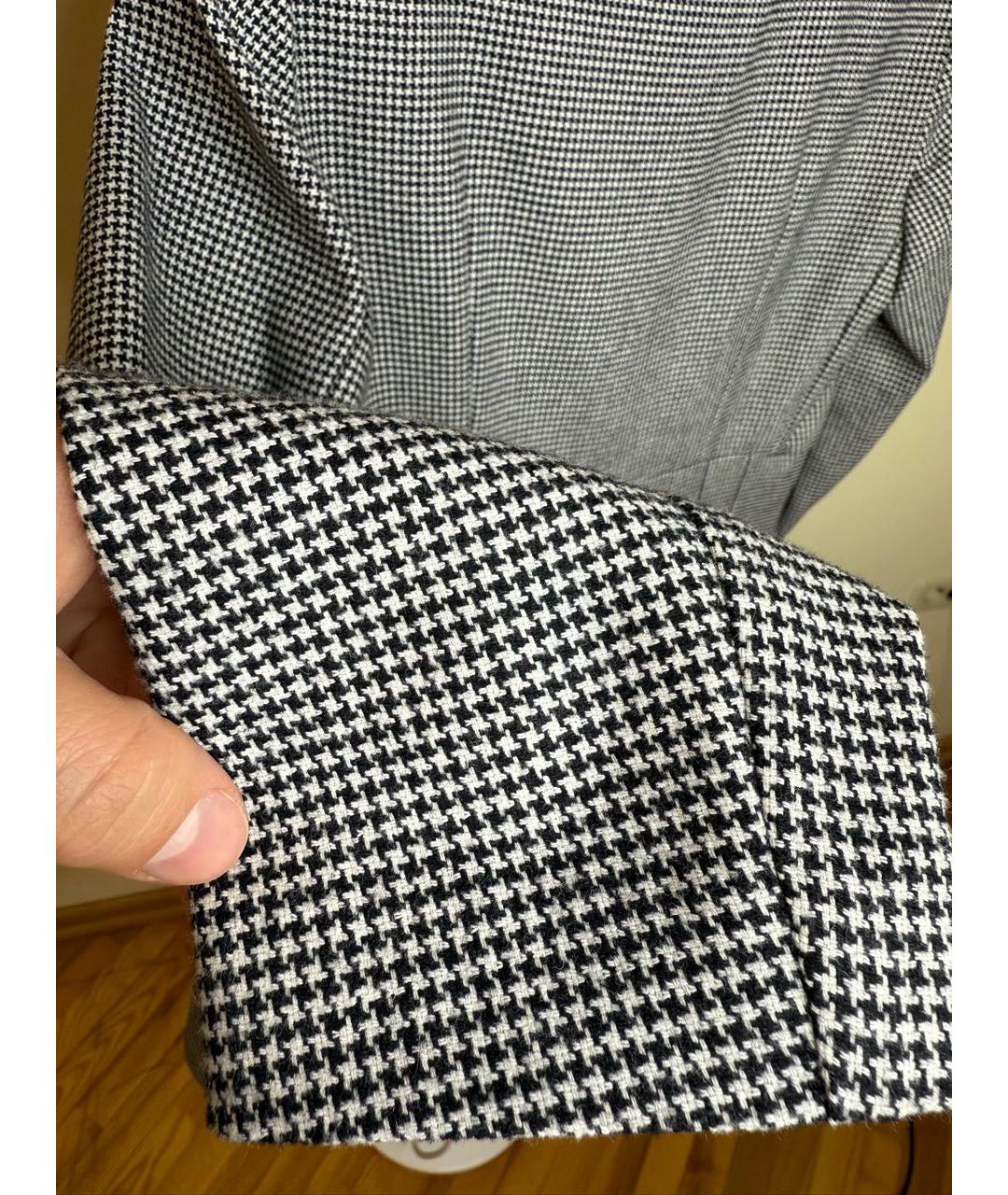 MAJE Черное шерстяное повседневное платье, фото 7