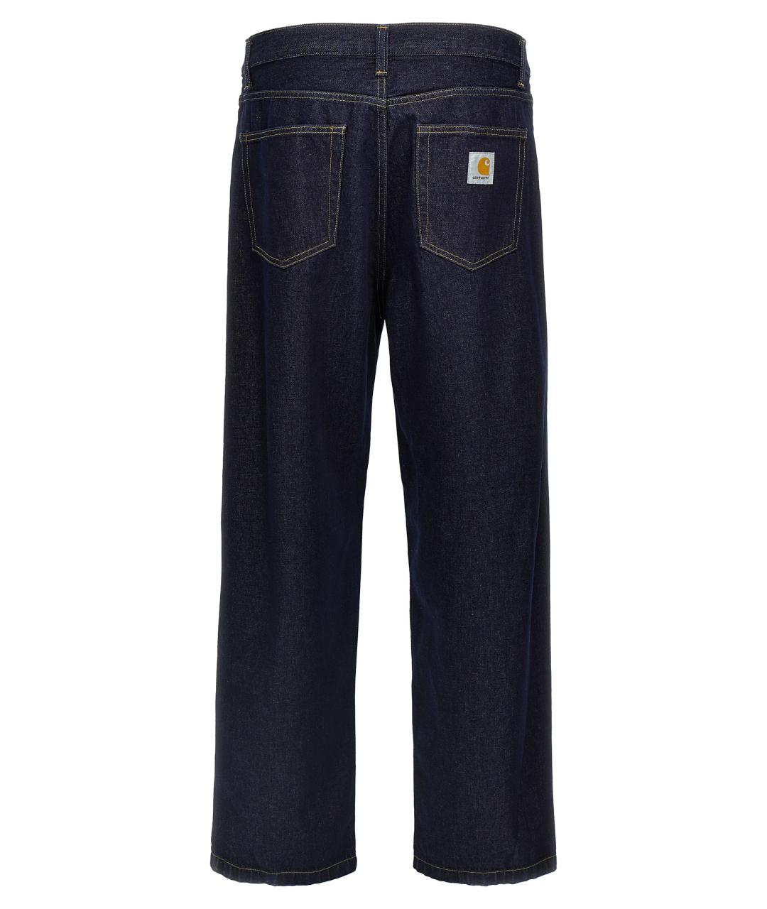 CARHARTT WIP Синие хлопковые прямые джинсы, фото 2