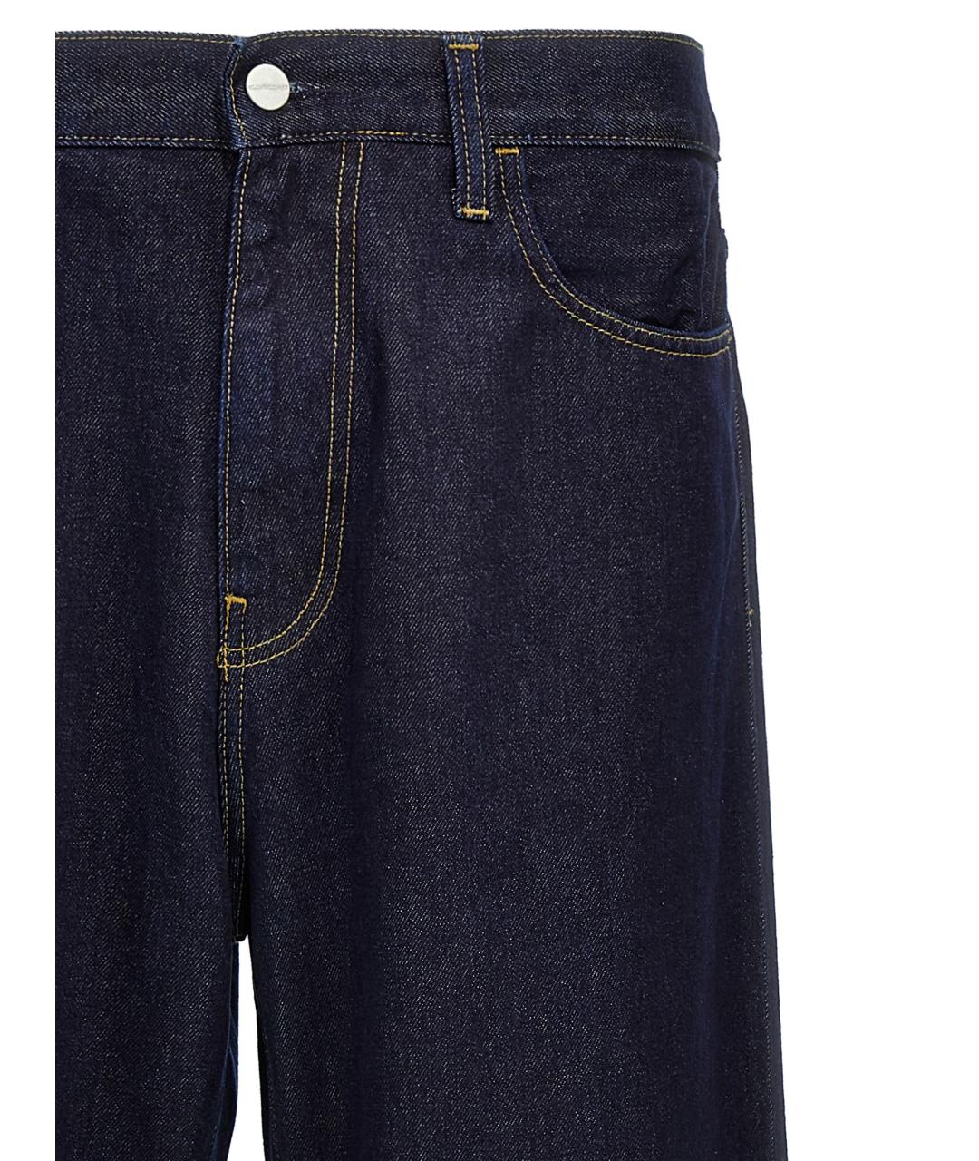 CARHARTT WIP Синие хлопковые прямые джинсы, фото 3