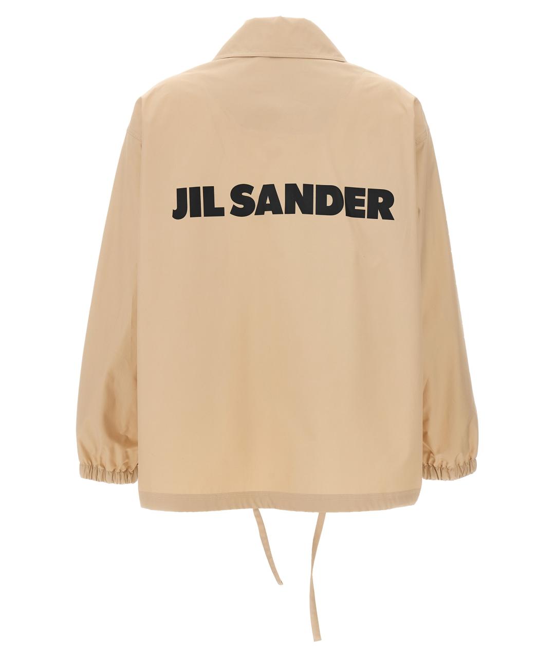 JIL SANDER Бежевая хлопковая парка, фото 2