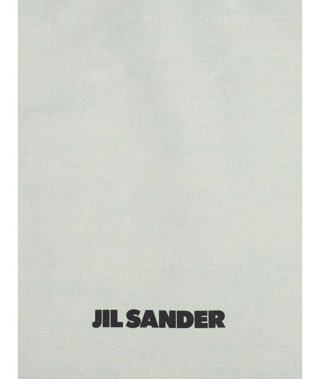 JIL SANDER Белая тканевая сумка тоут, фото 4