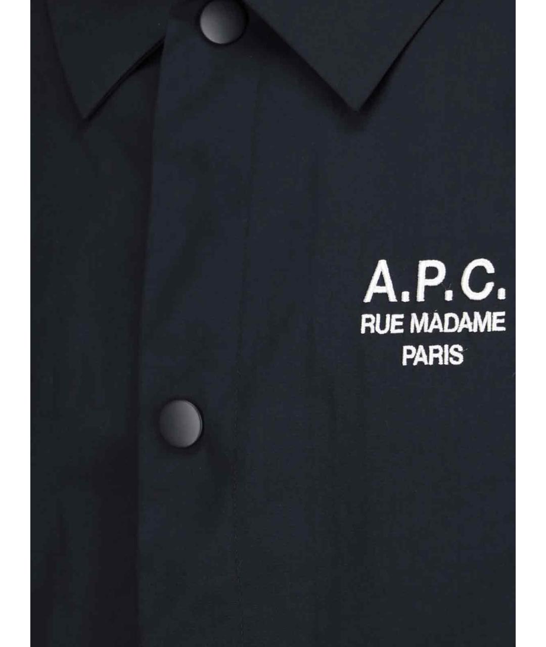 A.P.C. Черная полиэстеровая куртка, фото 3