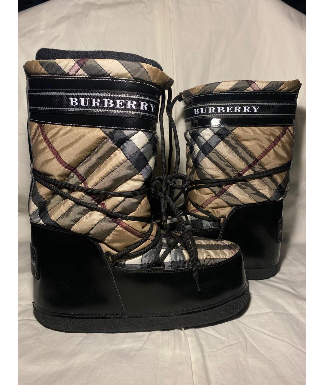 BURBERRY Черные высокие ботинки, фото 4