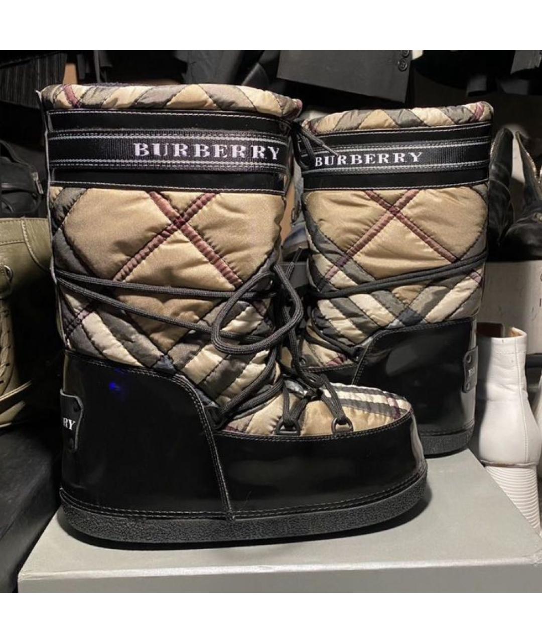 BURBERRY Черные высокие ботинки, фото 5