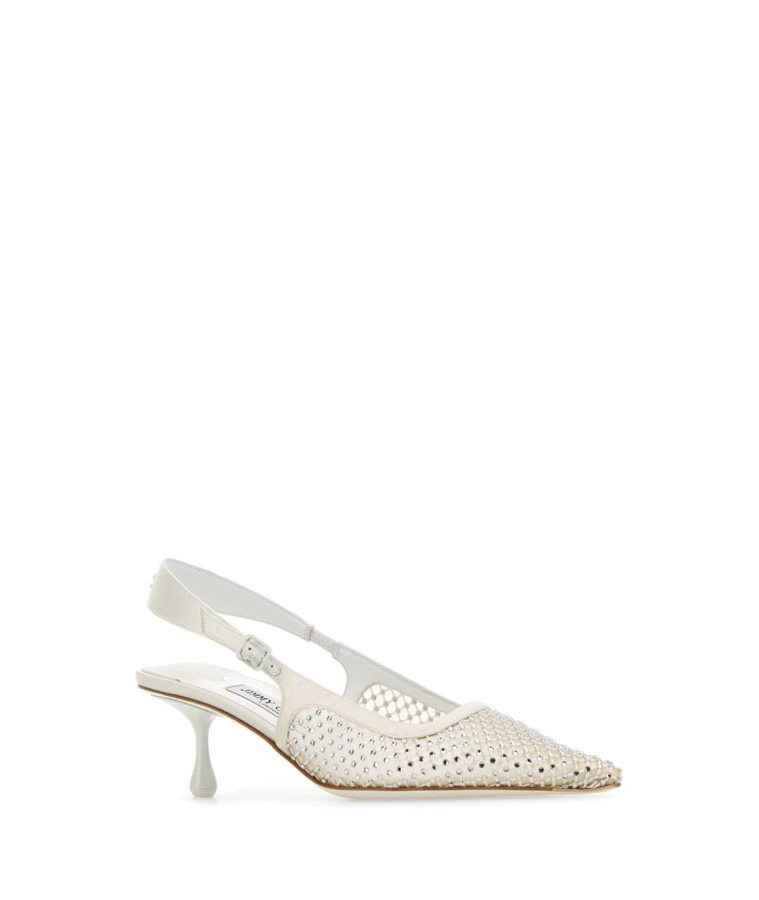 JIMMY CHOO Белые текстильные туфли, фото 2