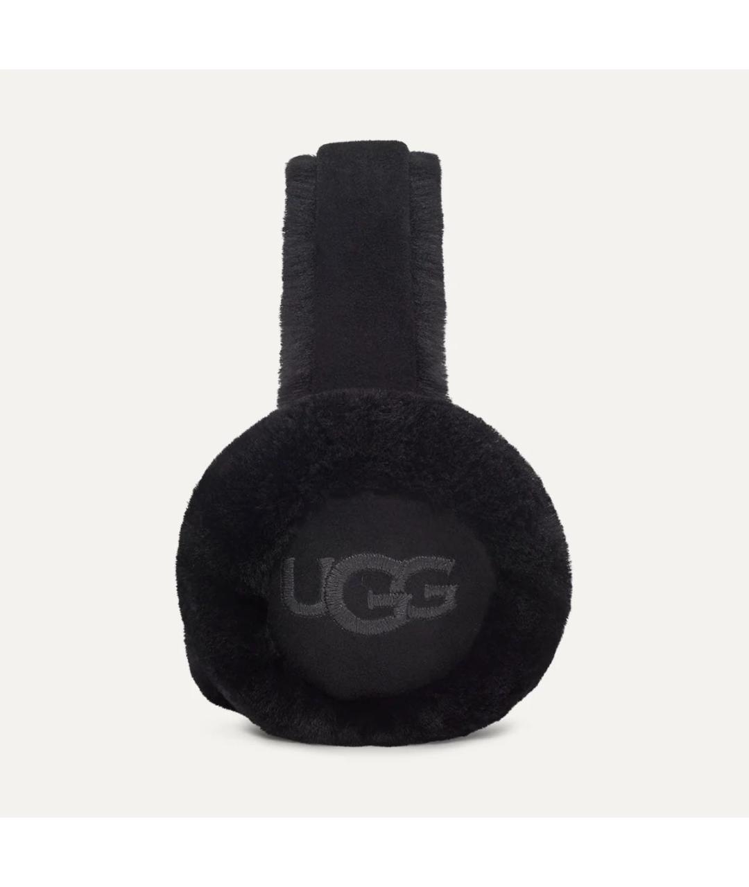 UGG AUSTRALIA Черные кожаные наушники, фото 3