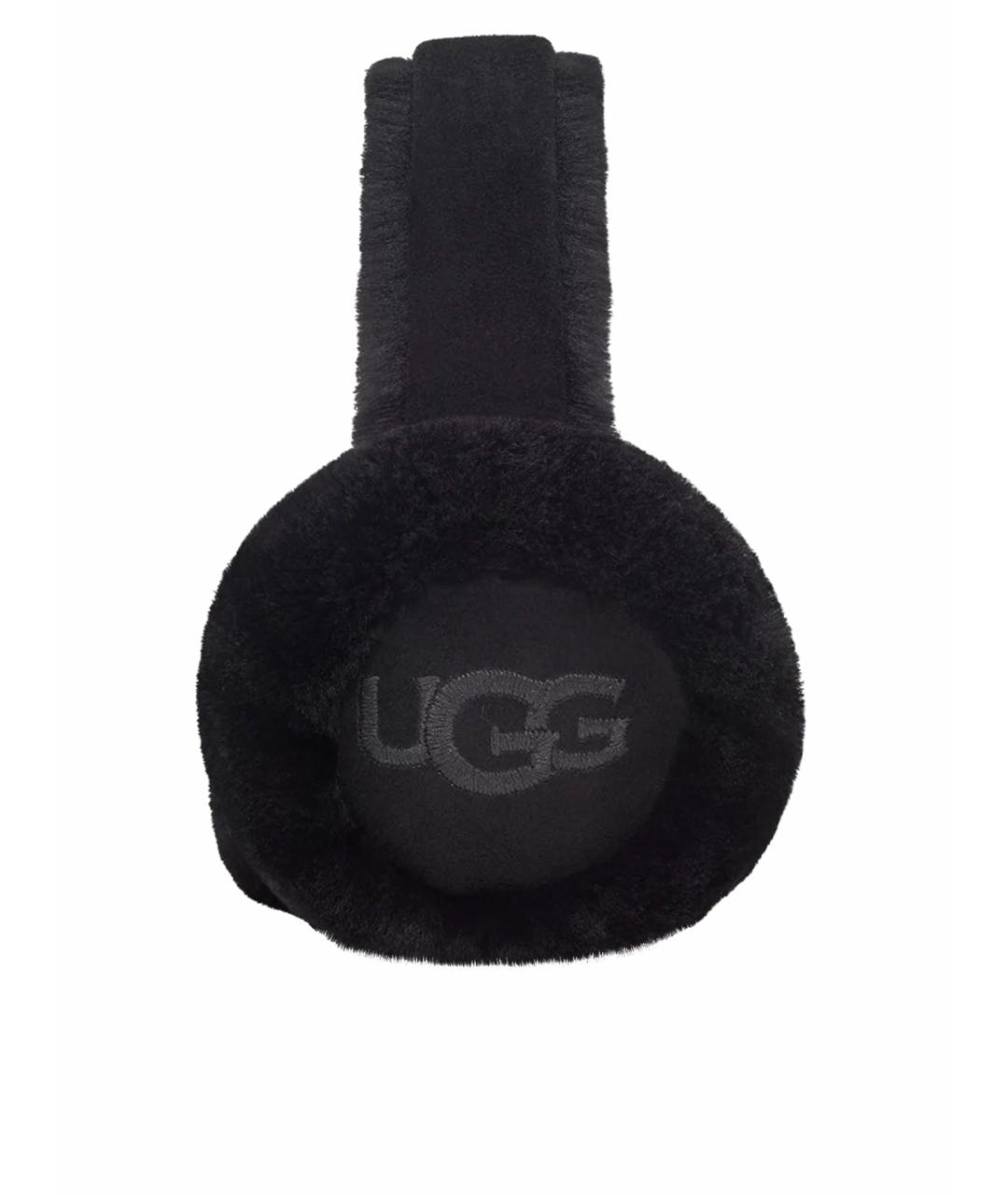 UGG AUSTRALIA Черные кожаные наушники, фото 1