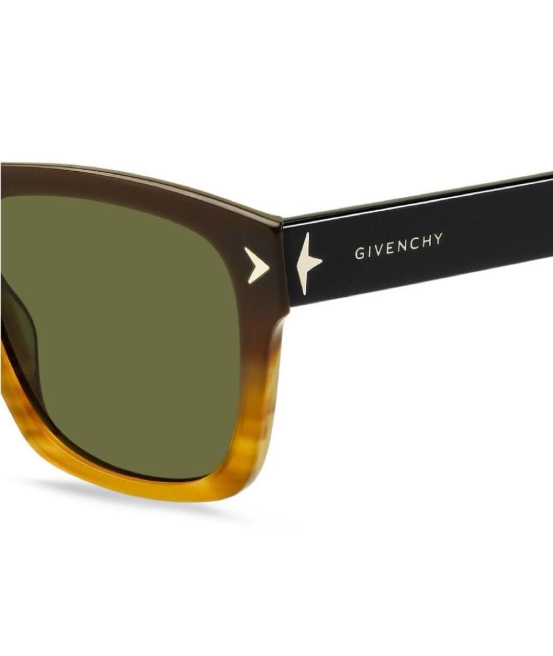 GIVENCHY Коричневые пластиковые солнцезащитные очки, фото 6