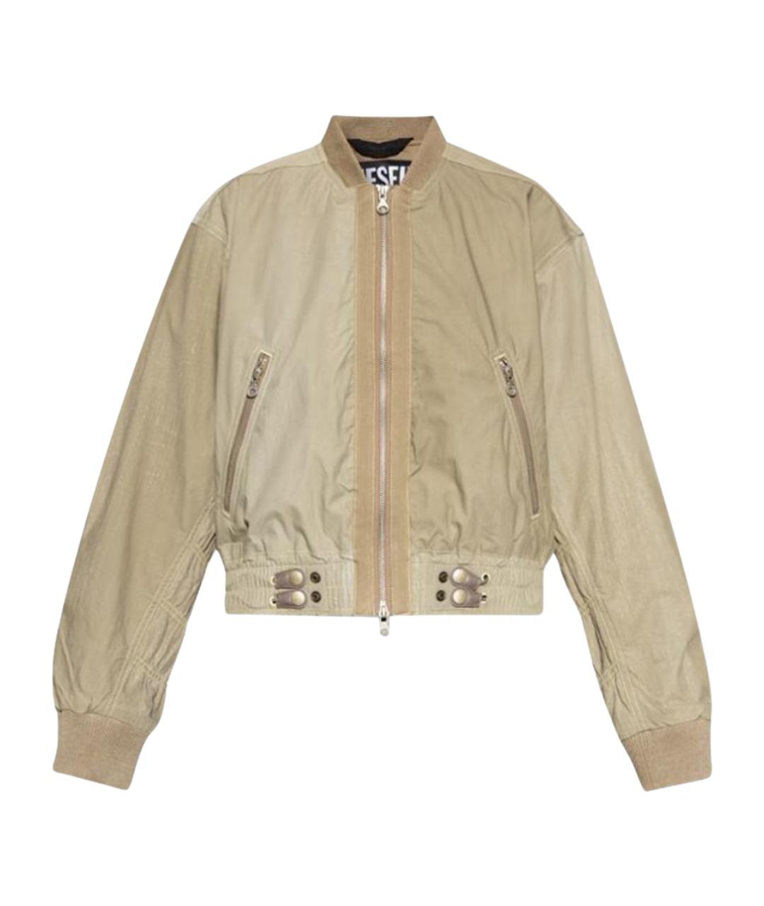DIESEL Бежевая хлопковая куртка, фото 1