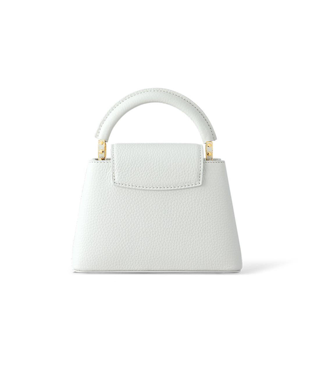 LOUIS VUITTON Белая кожаная сумка через плечо, фото 3