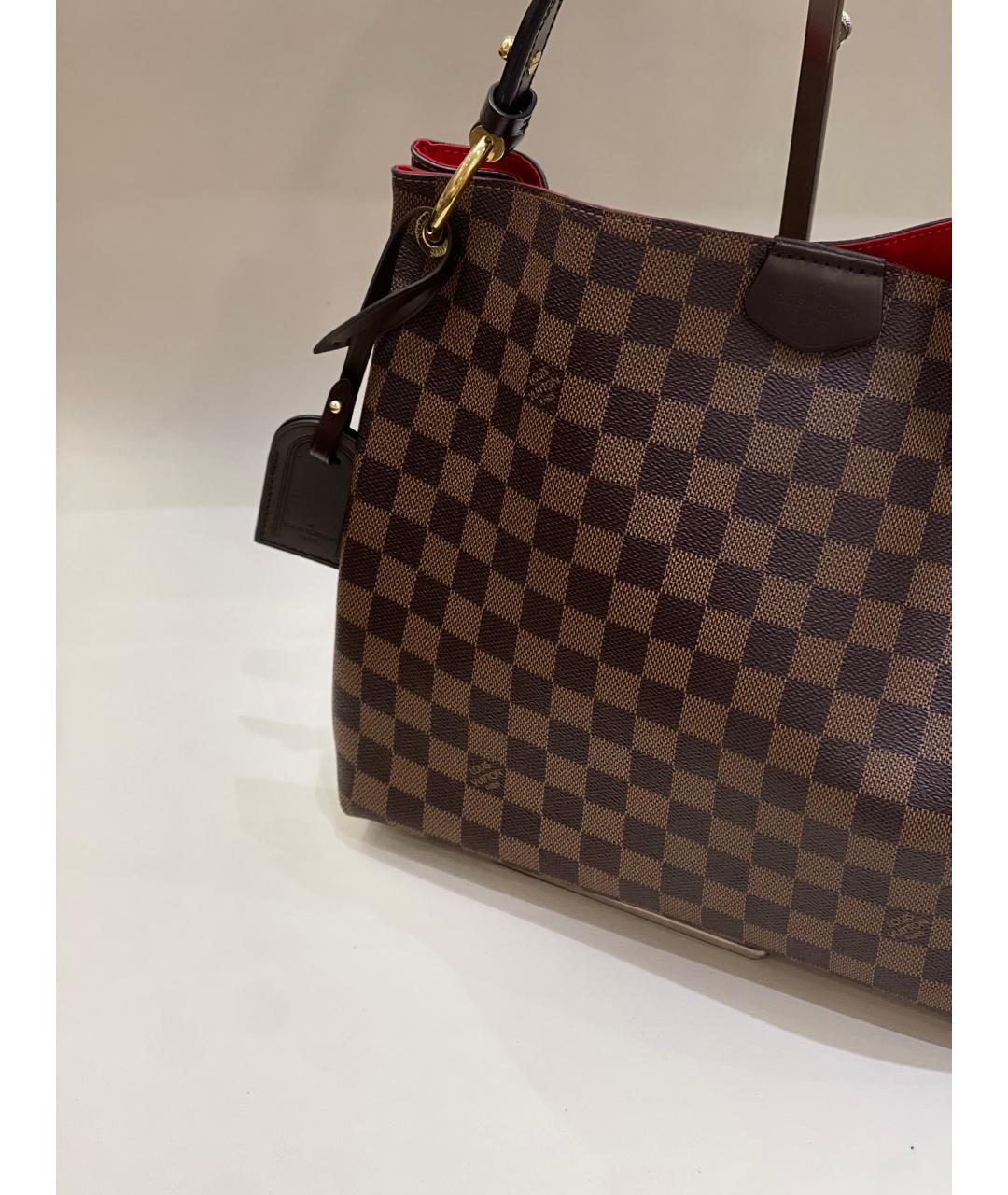 LOUIS VUITTON Коричневая сумка через плечо, фото 4